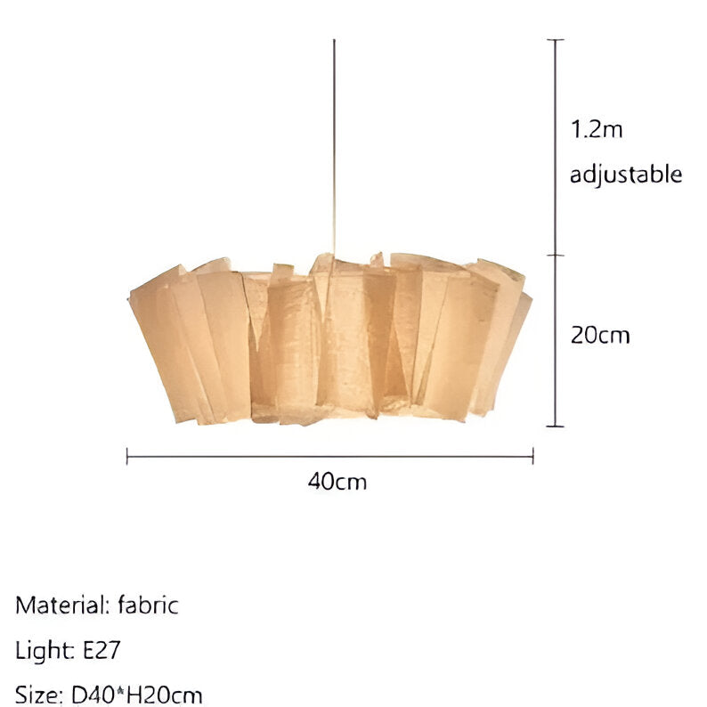 AURO Vev | Wabi-Sabi Fabric Chandelier