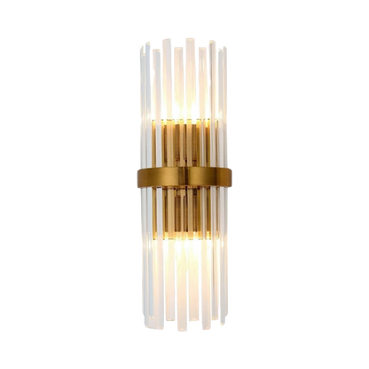 AURO Klar | Crystal Column Gold Wall Sconce