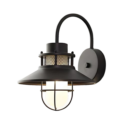 AURO Brak | Industrial Cage Outdoor Wall Light