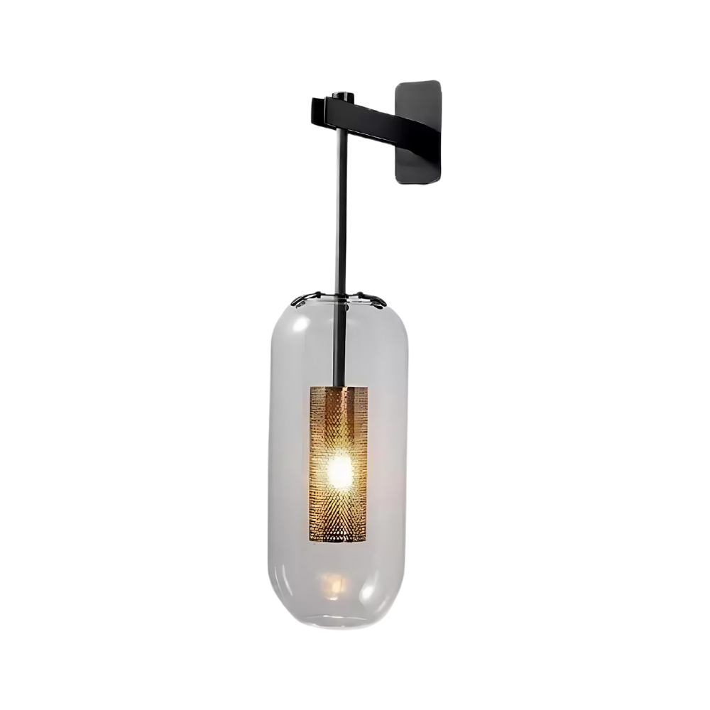 AURO Kira | Tall Glass Cylinder Wall Sconce