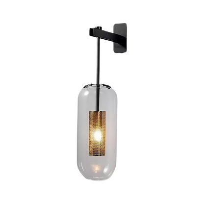 AURO Kira | Tall Glass Cylinder Wall Sconce
