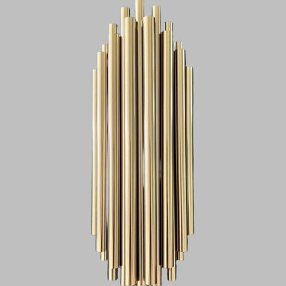 AURO Stav | Tall Gold Columnar Wall Lamp