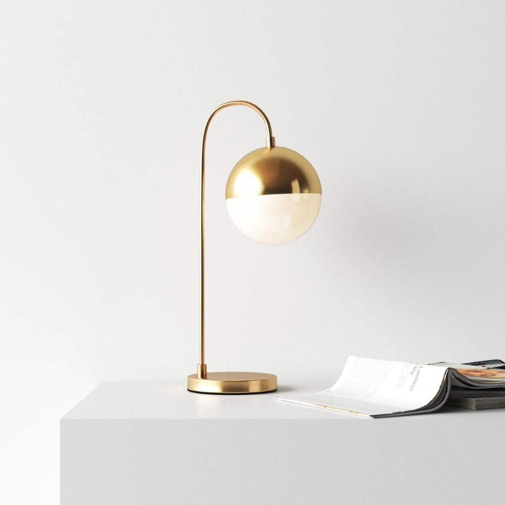 AURO Aurore | Light Luxury Gold Arc Globe Table Lamp