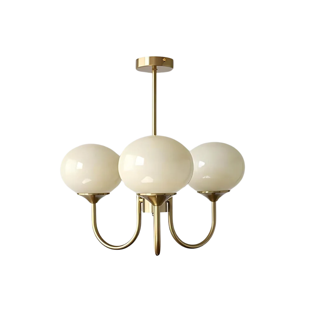 AURO Perle | Marshmallow Glass Globe Chandelier
