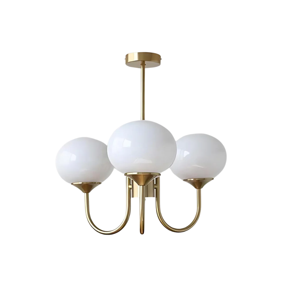 AURO Perle | Marshmallow Glass Globe Chandelier