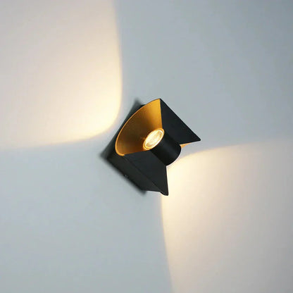 AURO Lys | Geometric Up-Down Outdoor Wall Light