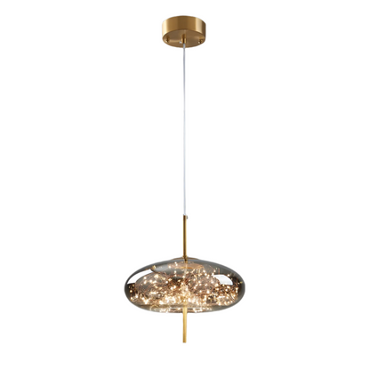 AURO Gullkule | Amber Glass Ball Pendant Light