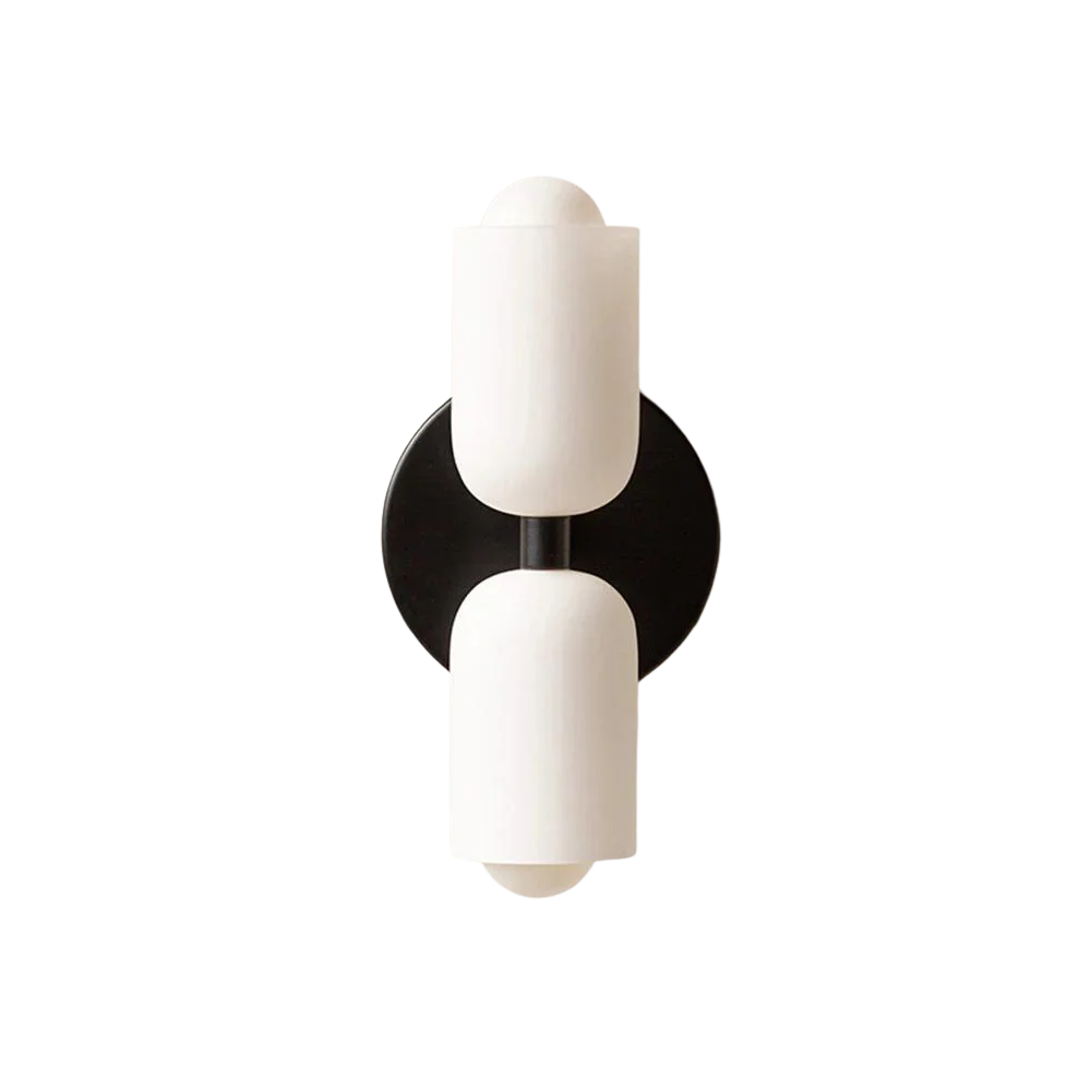 AURO Dusk | Cream Glass Double Wall Light