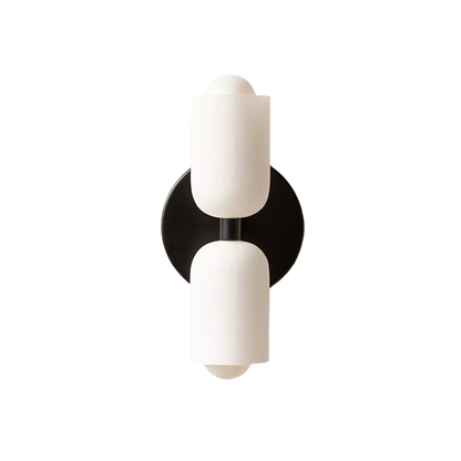 AURO Dusk | Cream Glass Double Wall Light