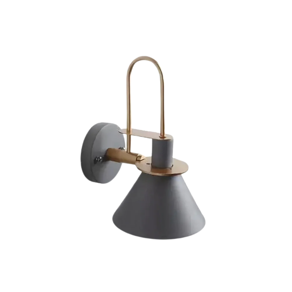 AURO Kartio | Wrought Iron Conical Wall Sconce