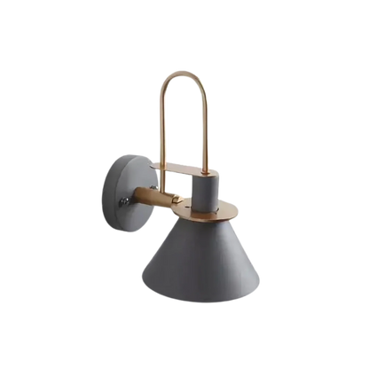 AURO Kartio | Wrought Iron Conical Wall Sconce