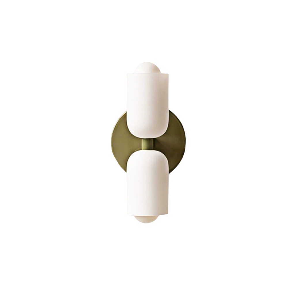 AURO Dusk | Cream Glass Double Wall Light