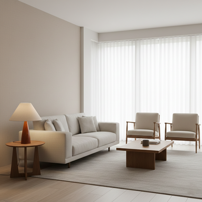 AURO Rowan | Retro Solid Wood Table Lamp