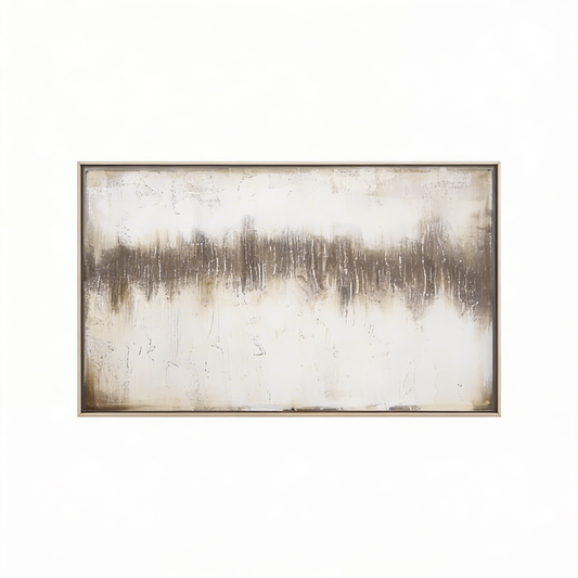AURO Grå | Wabi-Sabi Grey Abstract Oil Painting