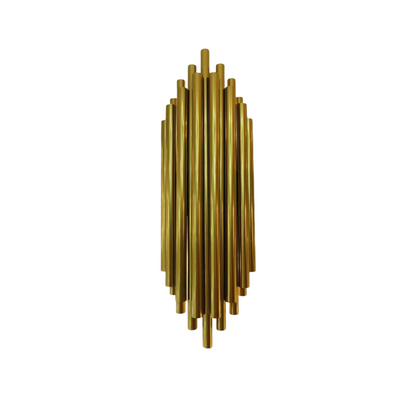 AURO Stav | Tall Gold Columnar Wall Lamp