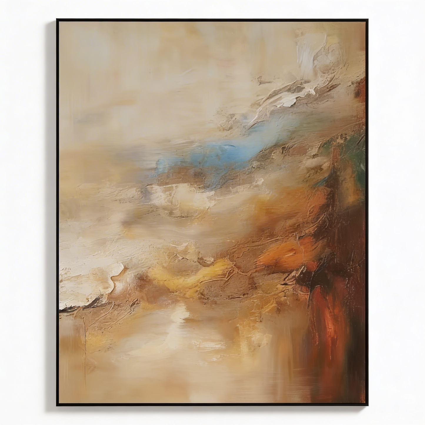 AURO Jord | Handmade 3D Texture Earthy Abstract Oil Painting