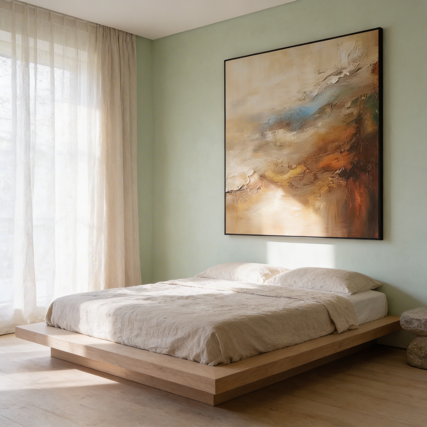 AURO Jord | Handmade 3D Texture Earthy Abstract Oil Painting