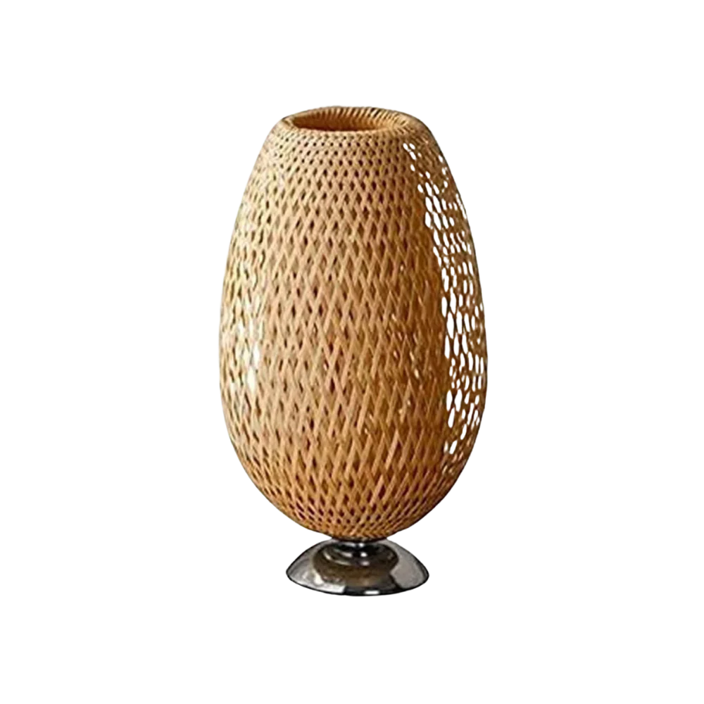 AURO Vaeler | Handwoven Bamboo Rattan Table Lamp