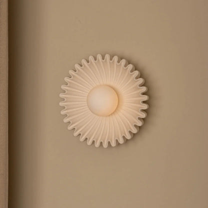 AURO Krans | Warm Circular Marble Wall Lamp