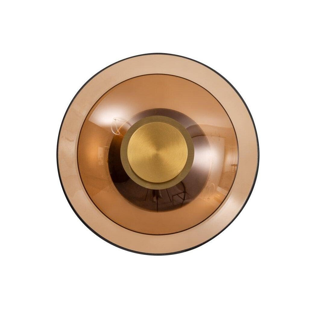 AURO Ljus | Warm Glass Disc Wall Lamp