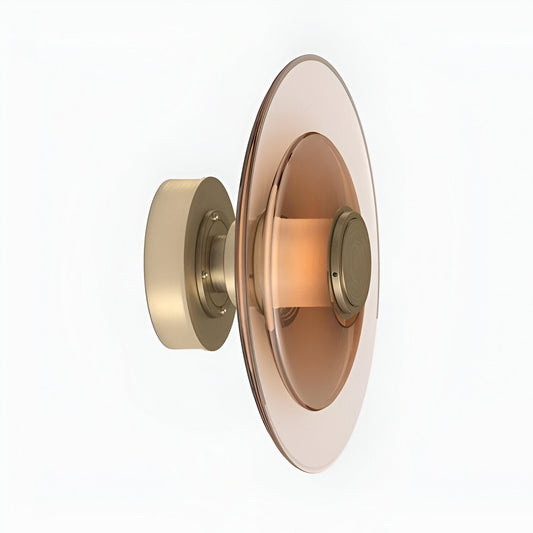 AURO Ljus | Warm Glass Disc Wall Lamp