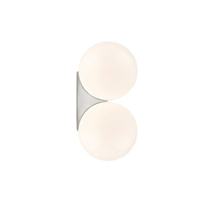 AURO Hvid | Nordic White Glass Globe Wall Sconce