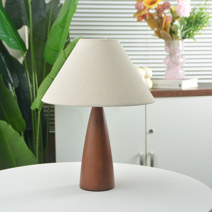 AURO Rowan | Retro Solid Wood Table Lamp