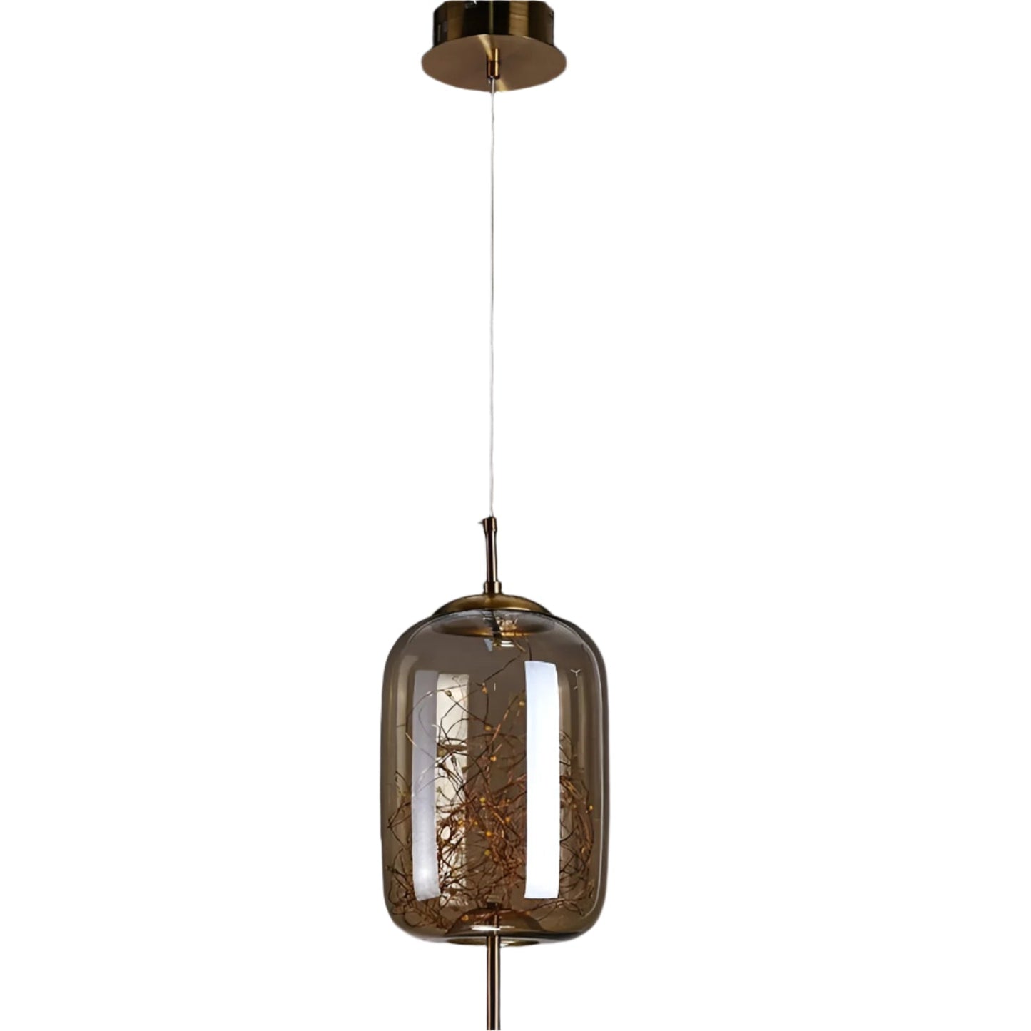 AURO Gullkule | Amber Glass Ball Pendant Light