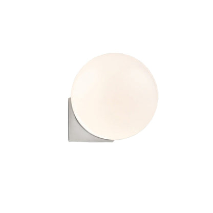 AURO Hvid | Nordic White Glass Globe Wall Sconce