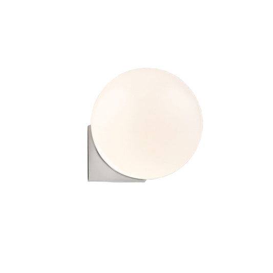 AURO Hvid | Nordic White Glass Globe Wall Sconce