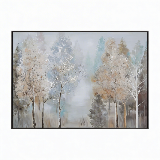 AURO Skogen | Abstract Life Tree Hand-Painted Canvas Art