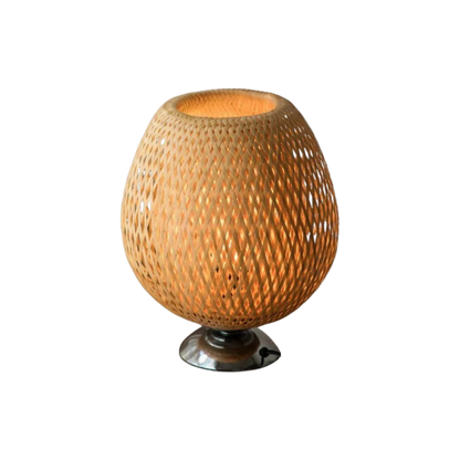 AURO Vaeler | Handwoven Bamboo Rattan Table Lamp
