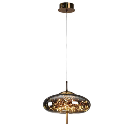 AURO Gullkule | Amber Glass Ball Pendant Light