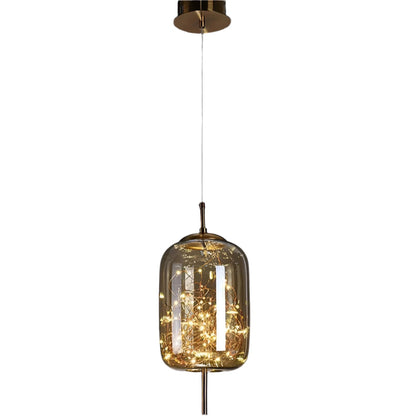 AURO Gullkule | Amber Glass Ball Pendant Light
