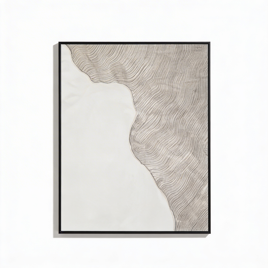 AURO Strek | Hand-Drawn Fine Line Abstract Oil Painting