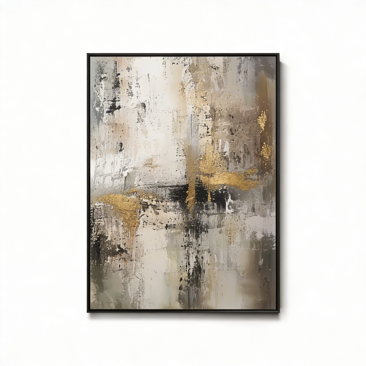 AURO Tullo | Abstract Beige Scenery Hand-Painted Canvas Art