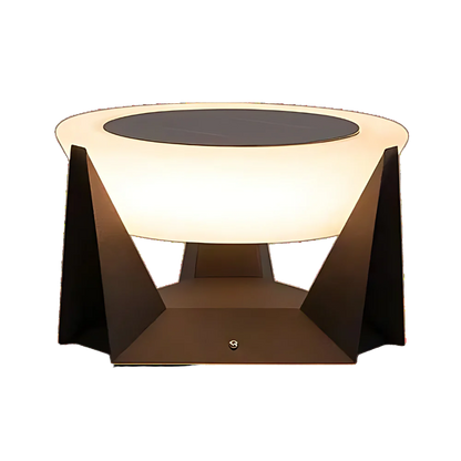 AURO Solv | Geometric Solar Garden Pillar Light