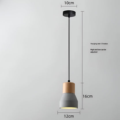 AURO Betoni | Concrete & Wood Pendant Light