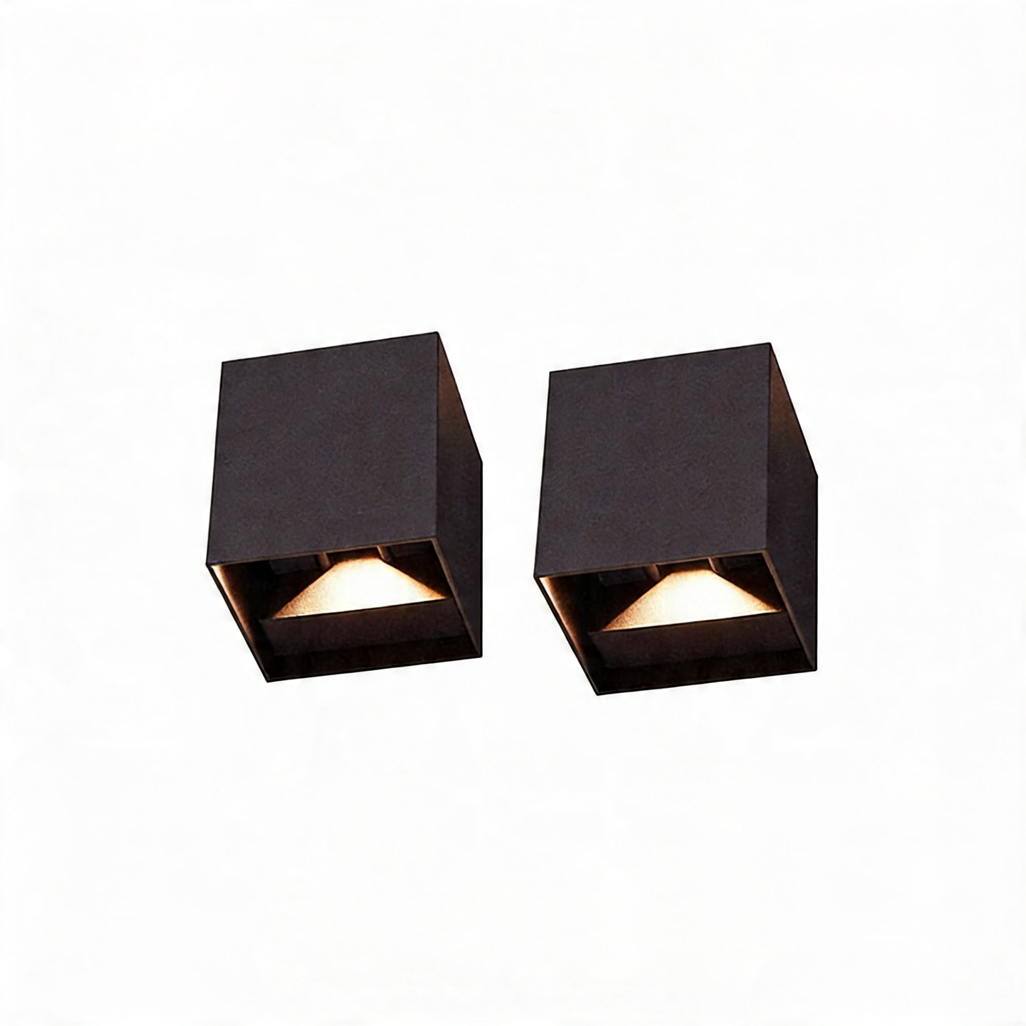 AURO Bloc | Sculptural Cube Outdoor Wall Light — 1+1 Free