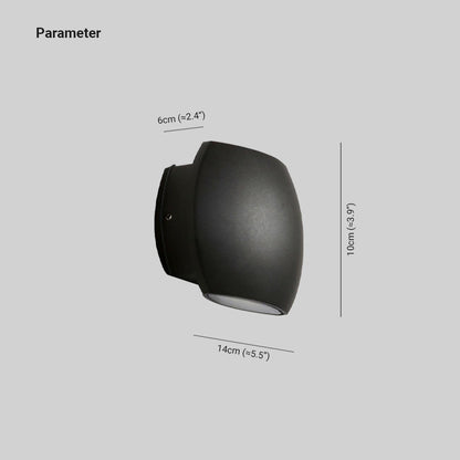 AURO Gorm | Geometric Up-Down Outdoor Wall Light