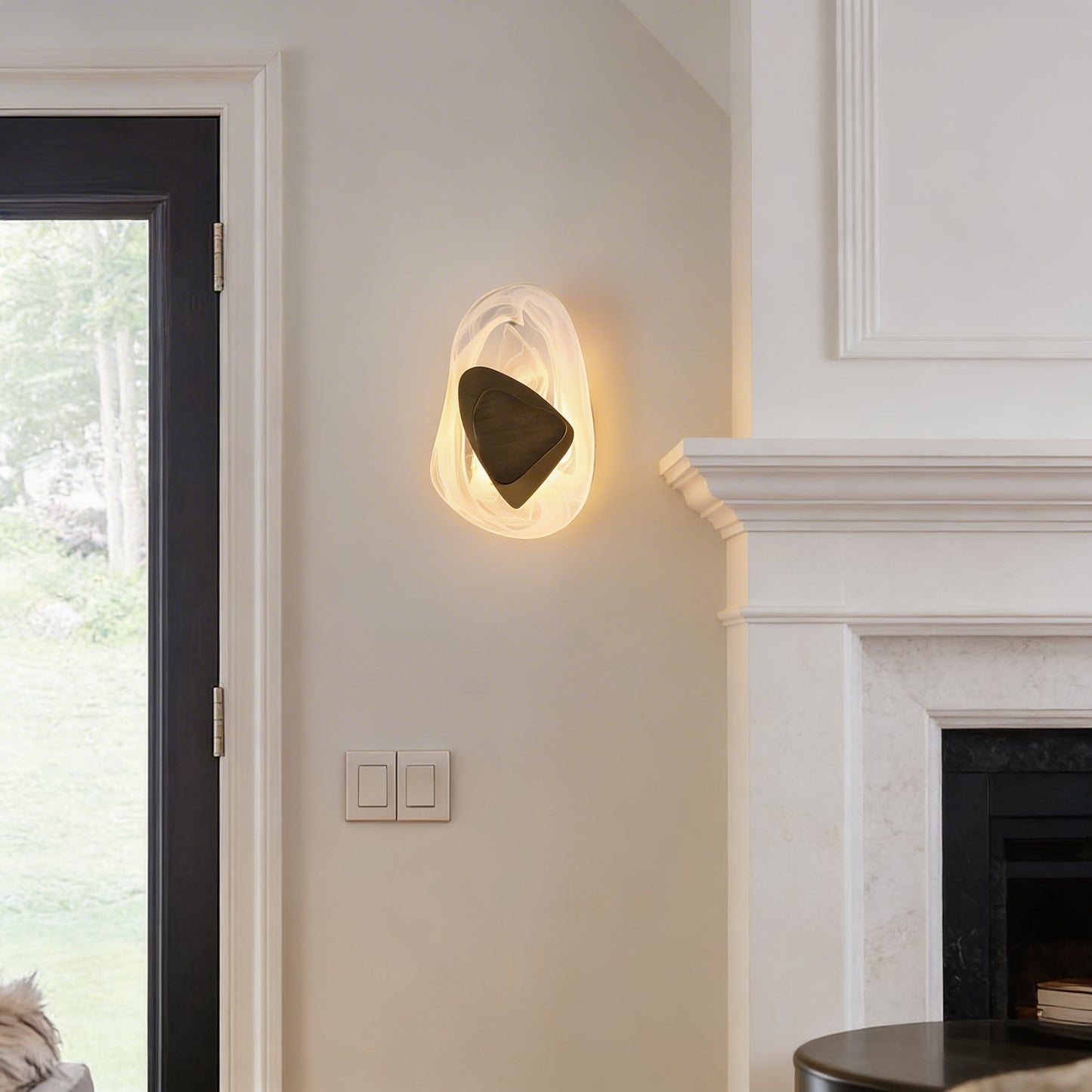 AURO Ryn | Sculptural Crystal Water Ripple Wall Sconce