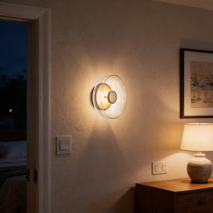 AURO Bjørn | Warm Amber Glass Wall Lamp