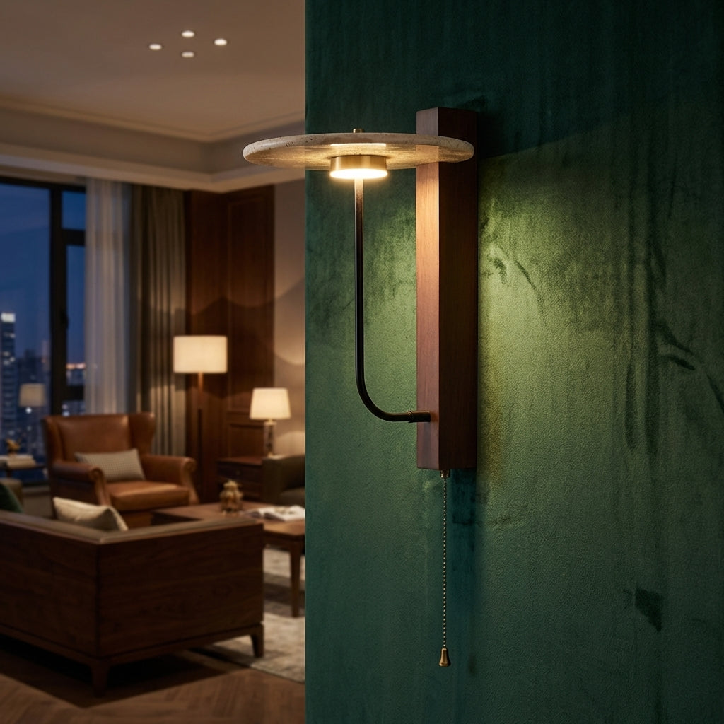 AURO Glöd | Warm Yellow Onyx Wall Lamp