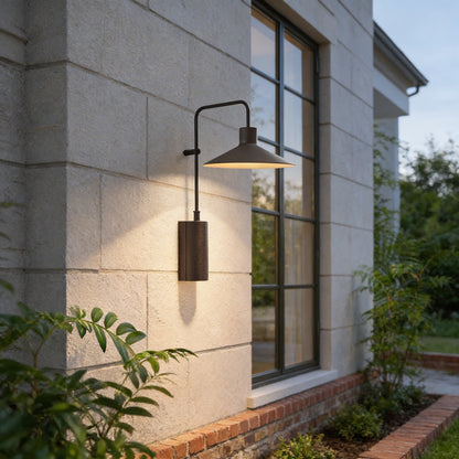 AURO Carve | Sculptural Cone Outdoor Wall Light
