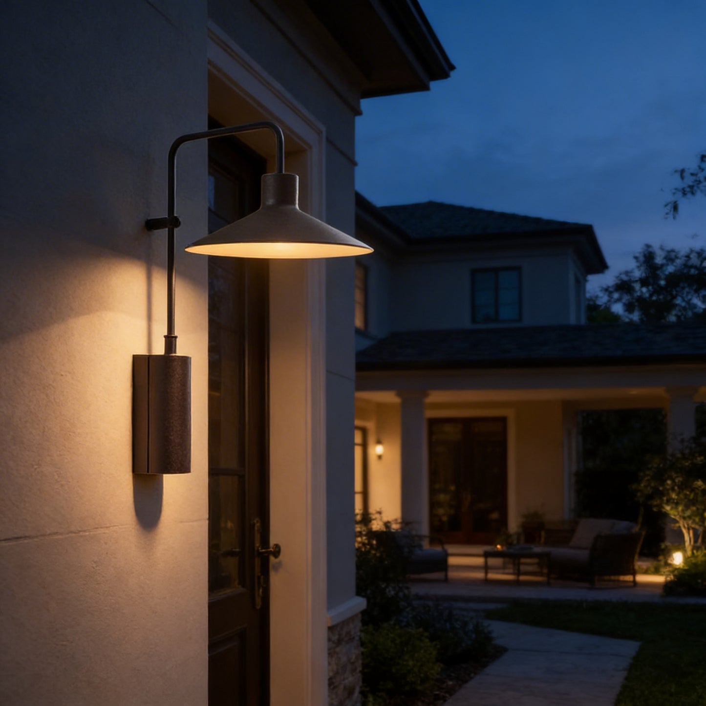 AURO Carve | Sculptural Cone Outdoor Wall Light