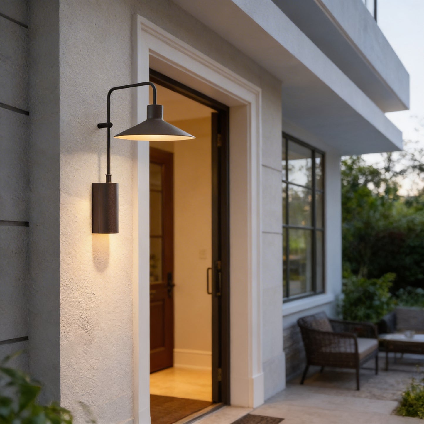 AURO Carve | Sculptural Cone Outdoor Wall Light
