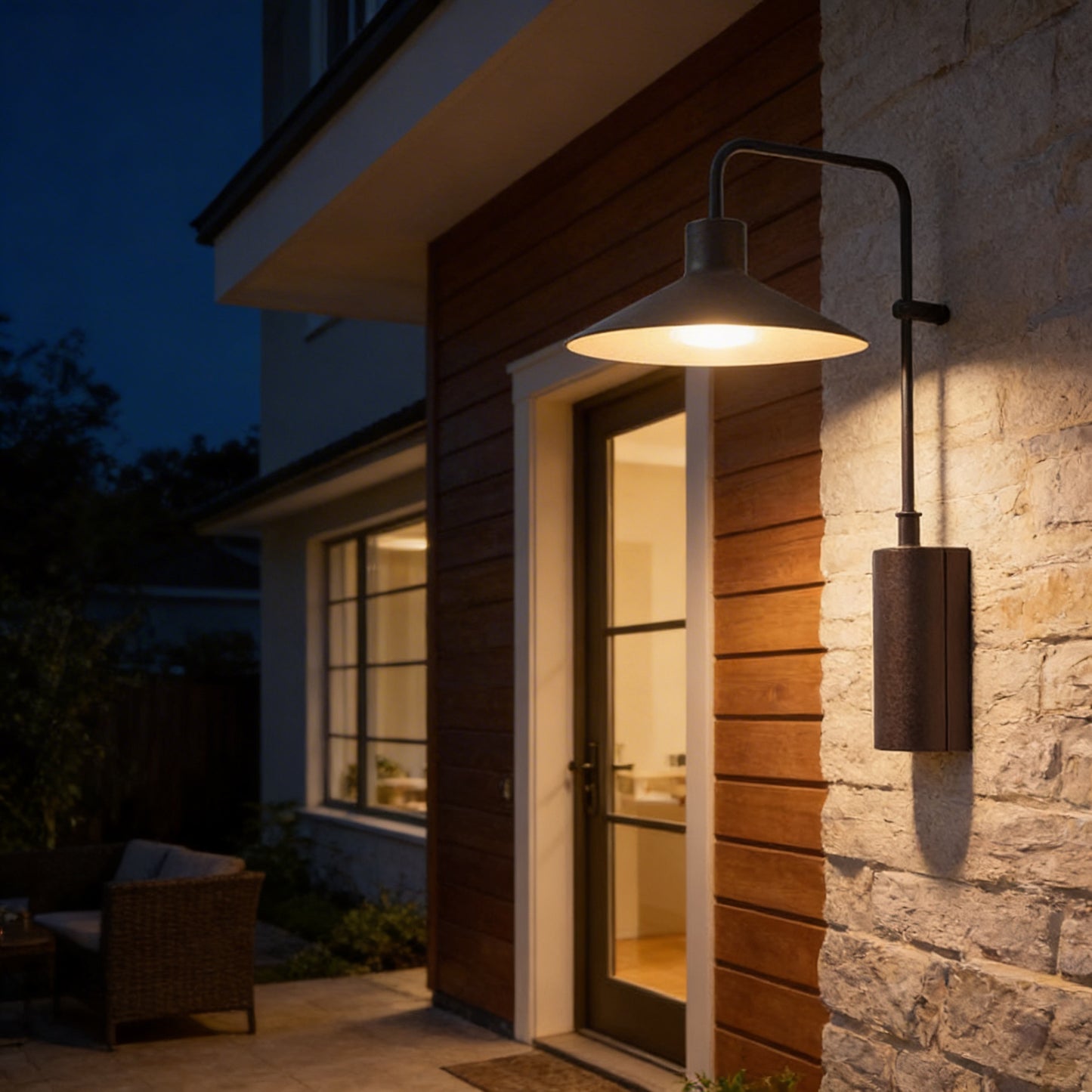 AURO Carve | Sculptural Cone Outdoor Wall Light
