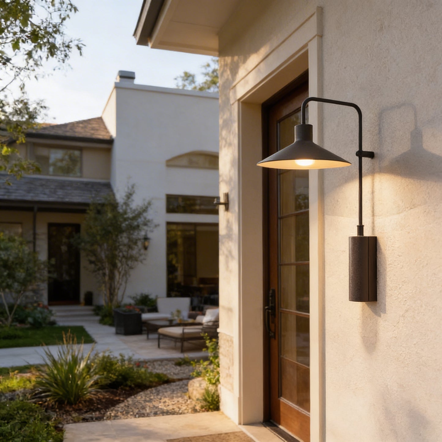 AURO Carve | Sculptural Cone Outdoor Wall Light