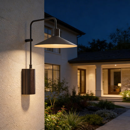 AURO Carve | Sculptural Cone Outdoor Wall Light