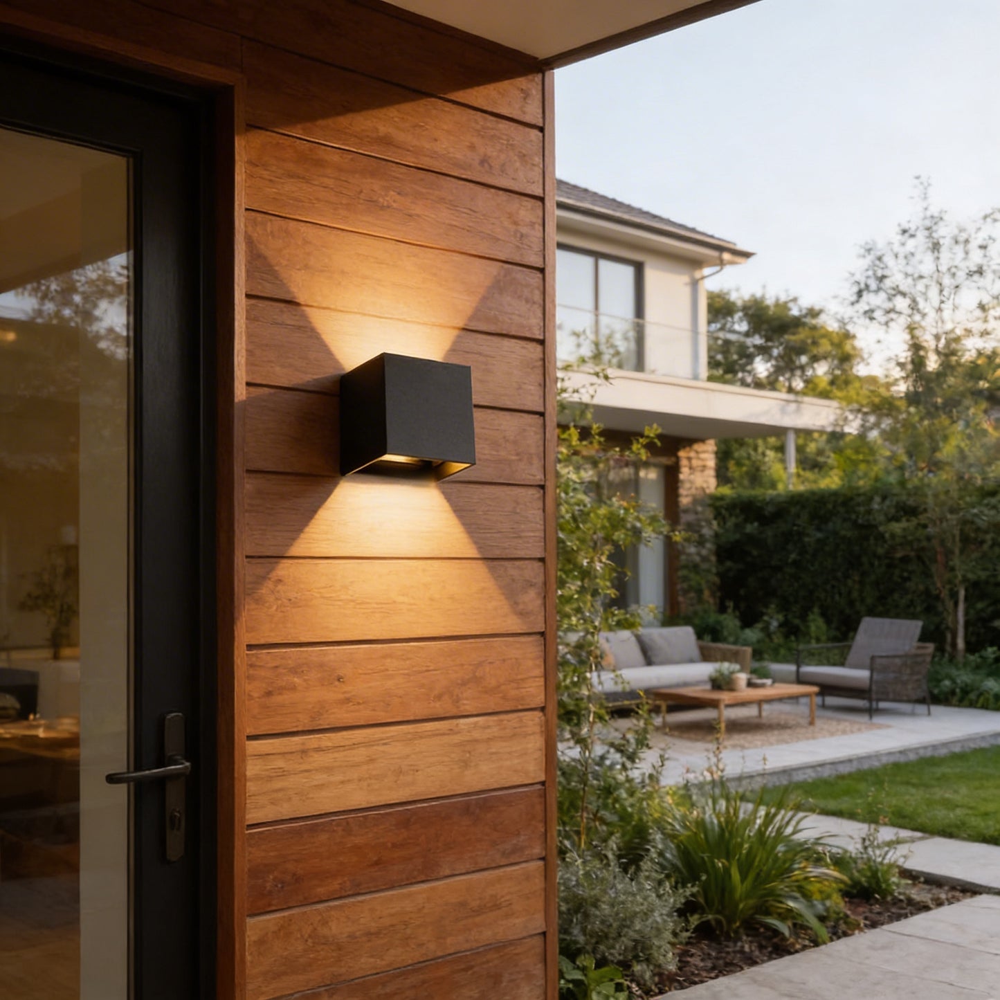 AURO Bloc | Sculptural Cube Outdoor Wall Light — 1+1 Free